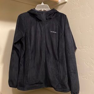 Soft fleece hooded jacket